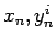 $x_n,y^{i}_n$