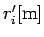 $r'_{i}{\rm [m]} $