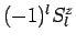 $(-1)^l S_l^z$