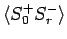 $\langle S_0^+ S_r^- \rangle$